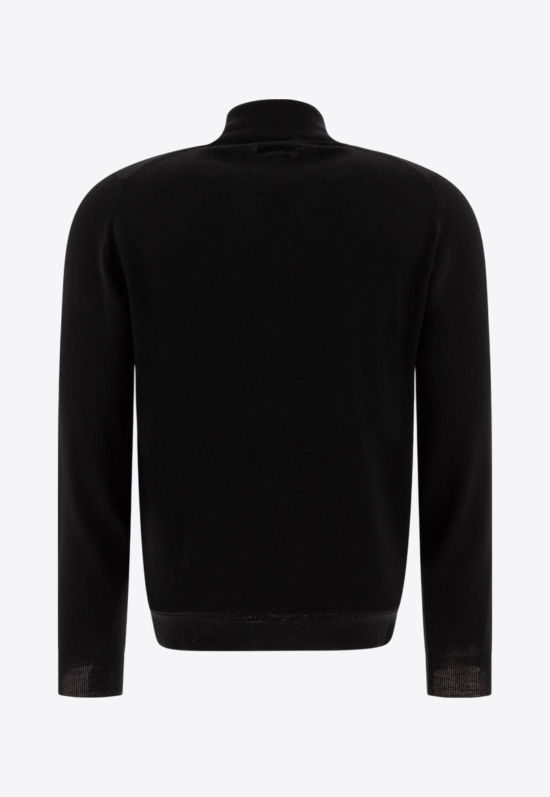 John Smedley Tapton Half-Zip Sweater Black TAPTONBLACK_73403