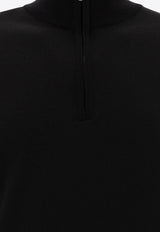 John Smedley Tapton Half-Zip Sweater Black TAPTONBLACK_73403