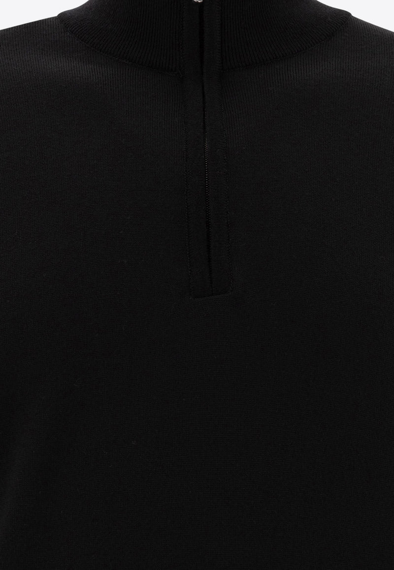 John Smedley Tapton Half-Zip Sweater Black TAPTONBLACK_73403