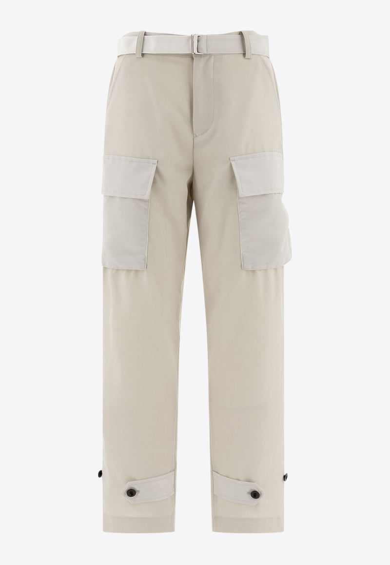 Sacai Belted Cargo Pants Beige 24-07512051_73332