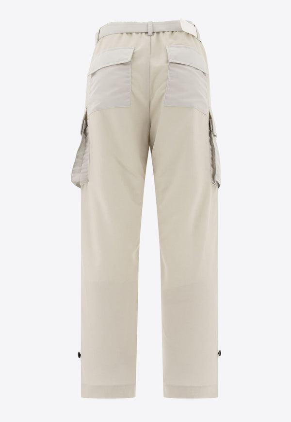 Sacai Belted Cargo Pants Beige 24-07512051_73332