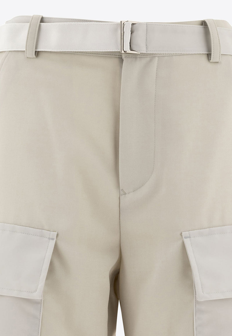 Sacai Belted Cargo Pants Beige 24-07512051_73332