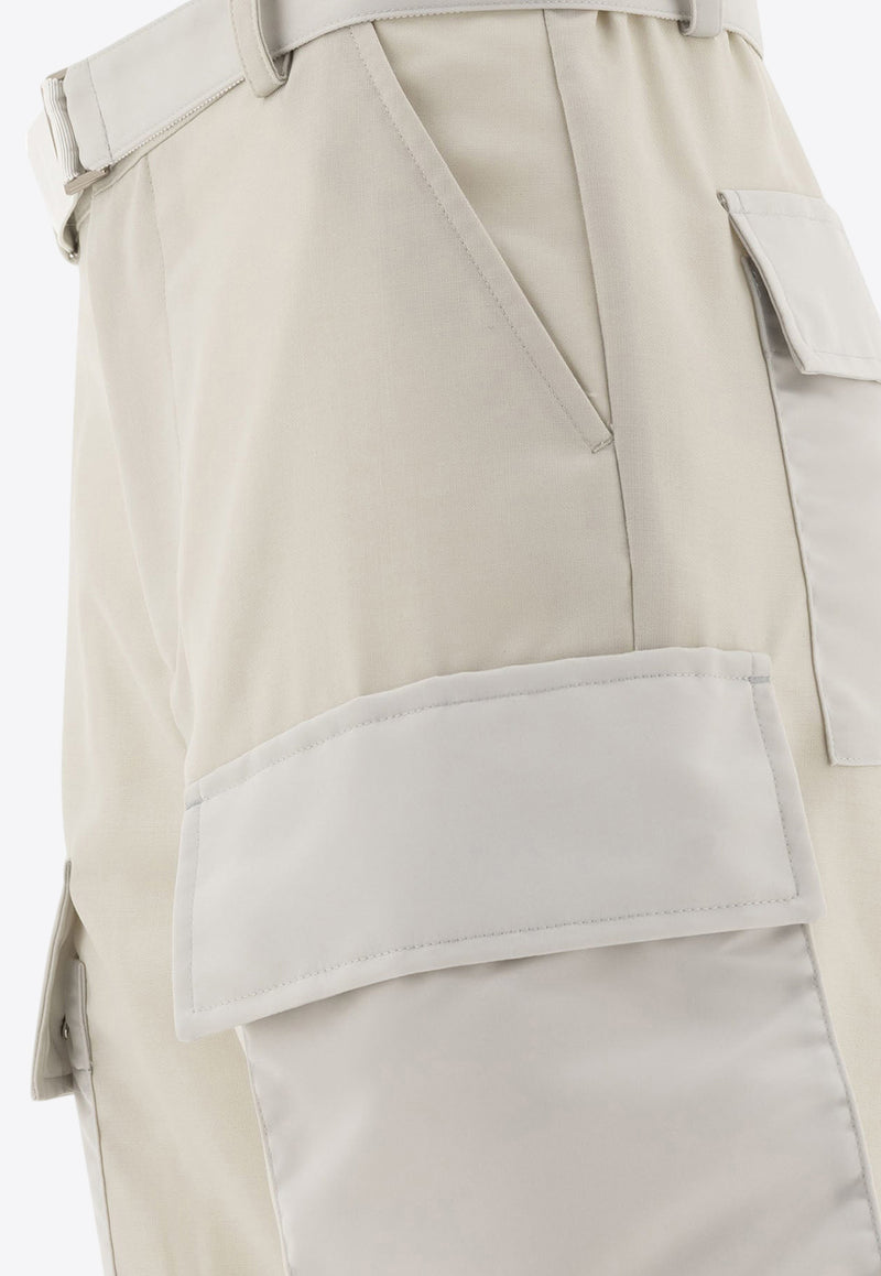 Sacai Belted Cargo Pants Beige 24-07512051_73332