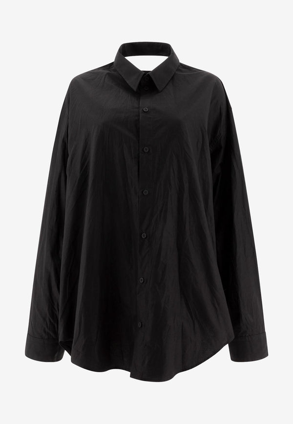 Balenciaga Suspended Mini Shirt Dress  Black 809049TNM601000_73672