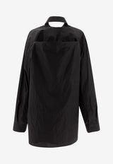 Balenciaga Suspended Mini Shirt Dress  Black 809049TNM601000_73672