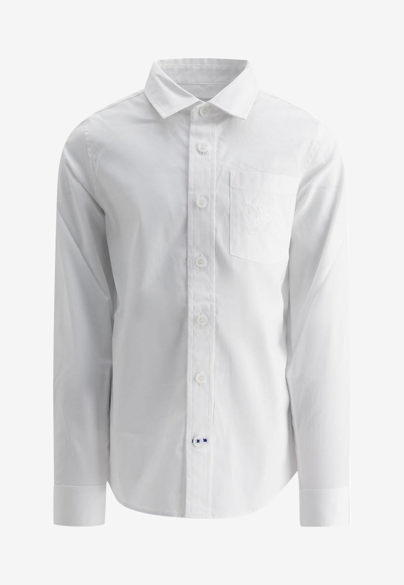 Burberry Kids Boys Essential Long-Sleeved Shirt White 8092514_73647