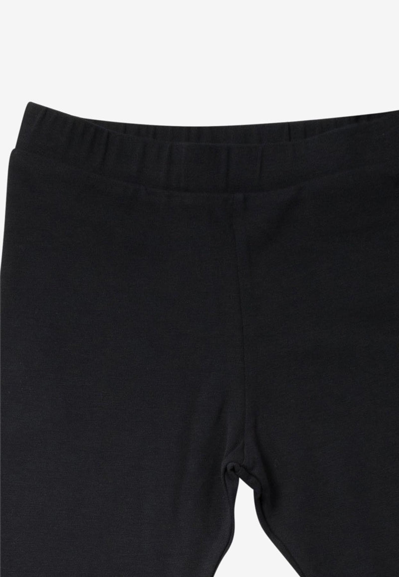 Moncler Kids Baby Girls Logo Patch Leggings Blue 8H00002-8790N778_73651