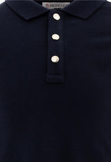 Moncler Kids Baby Girls Logo Patch Polo Dress Blue 8I00002-89AL2778_73658