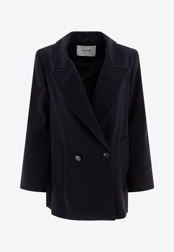 Ivy Oak Jenna Double-Breasted Blazer Navy IO119100JENNABL900_73821