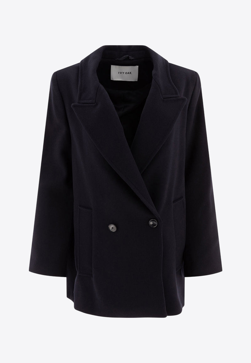 Ivy Oak Jenna Double-Breasted Blazer Navy IO119100JENNABL900_73821