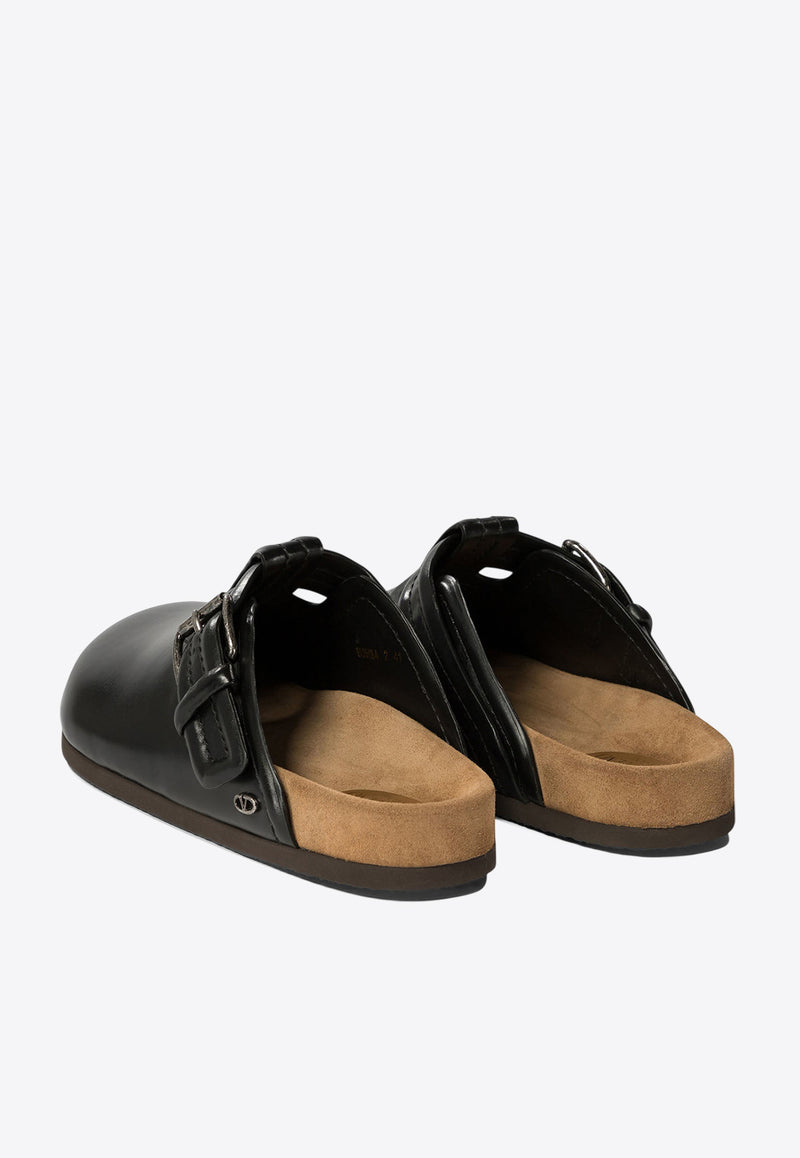 Valentino Fussfriend Leather Mules Black 5Y2S0I34JTBYVN_74005