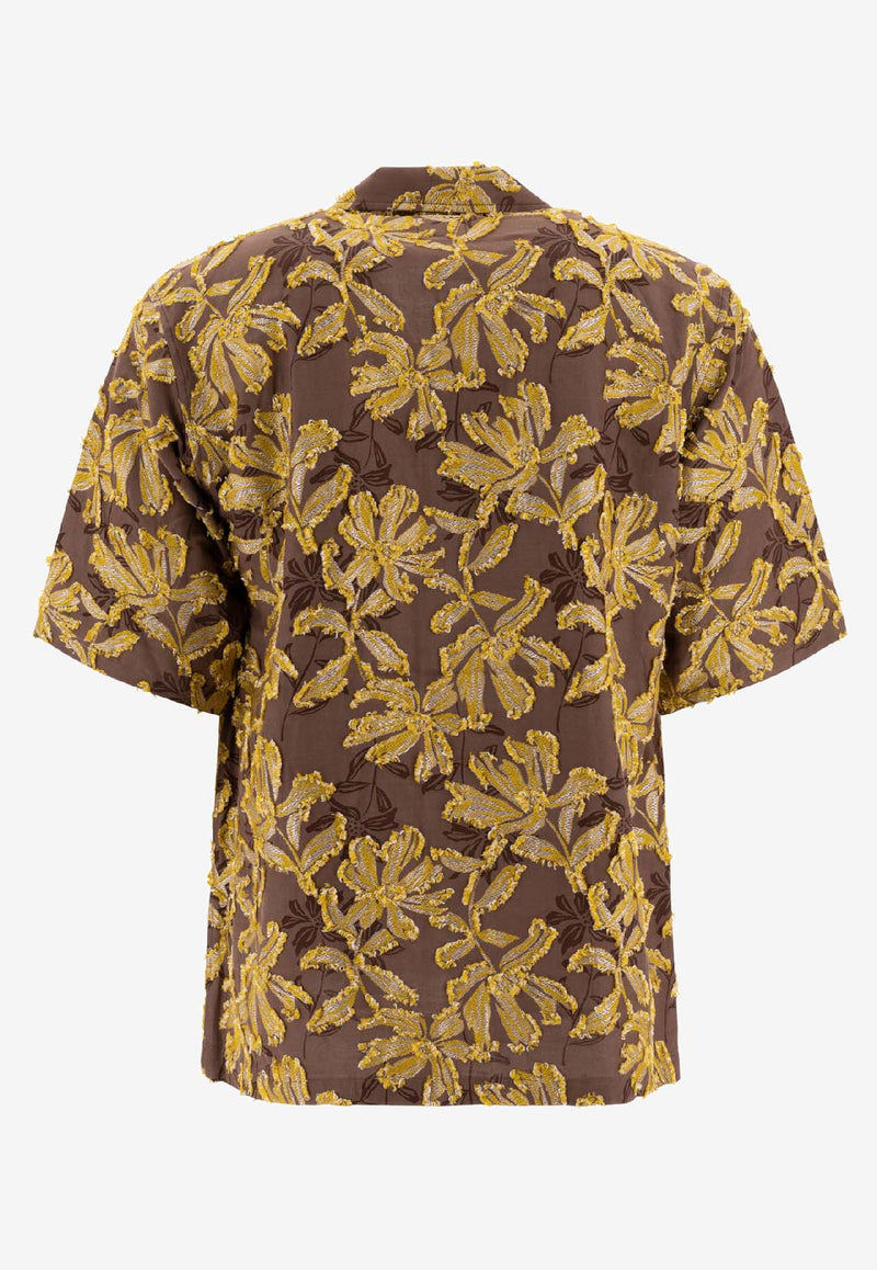 Needles Cabana Floral Shirt Brown PU224A-BROWN_74132