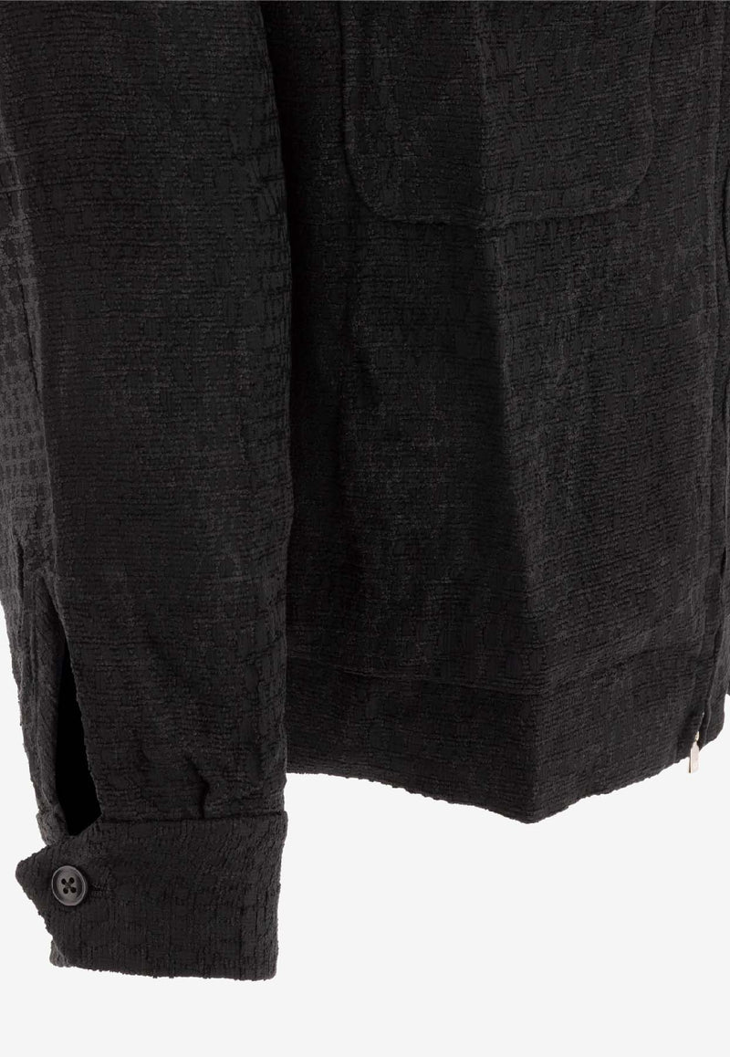 Needles Sport Jacquard Jacket  Black PU132B-BLACK_74139