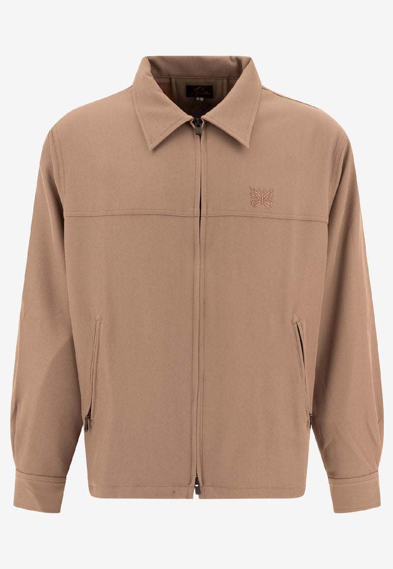 Needles Sport Zipped Overshirt  Beige PU212A-TAUPE_74224