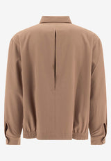 Needles Sport Zipped Overshirt  Beige PU212A-TAUPE_74224