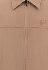 Needles Sport Zipped Overshirt  Beige PU212A-TAUPE_74224