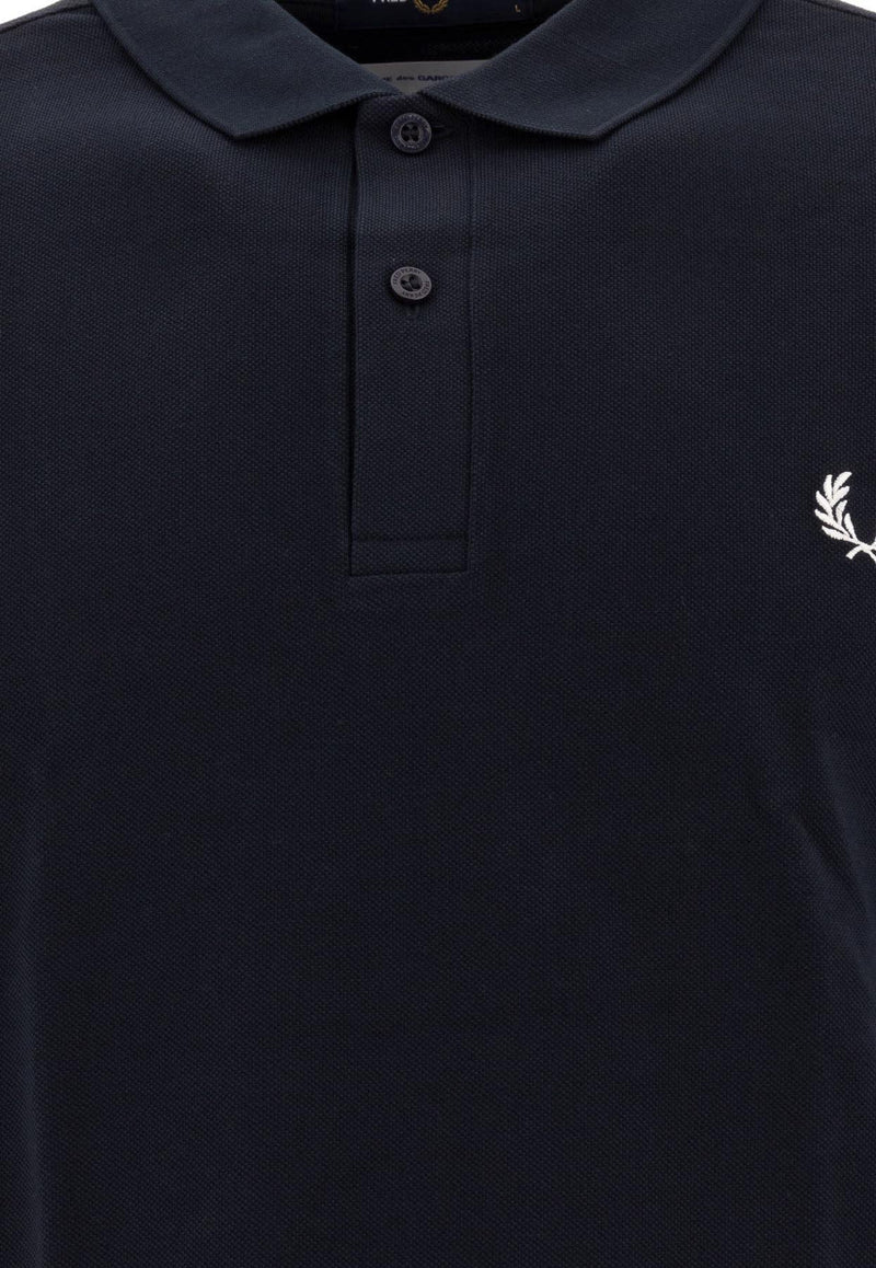 Comme Des Garçons X Fred Perry Printed Polo T-shirt Navy FN-T501B-W24NAVY_74237