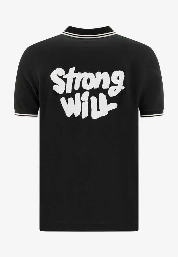 Comme Des Garçons Shirt X Fred Perry Strong Will Polo T-shirt Green FN-T502-W24GREEN_74251