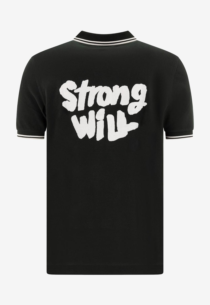 Comme Des Garçons Shirt X Fred Perry Strong Will Polo T-shirt Green FN-T502-W24GREEN_74251