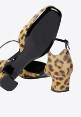 Jimmy Choo Pixie 45 Leopard Print Pumps PIXIE/BH 45LOPNATURAL_74325 Brown