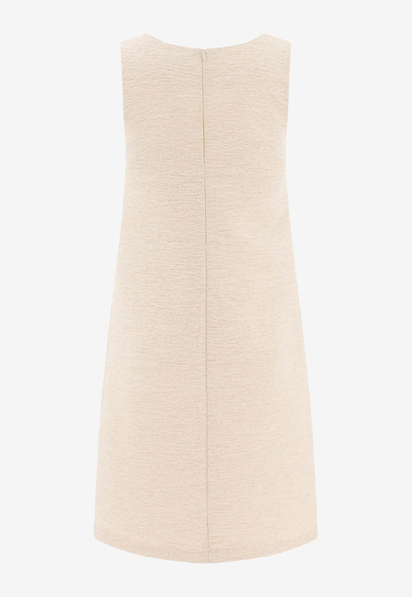 Loulou Studio Maley Mini Dress Beige MALEYIVORY_74346