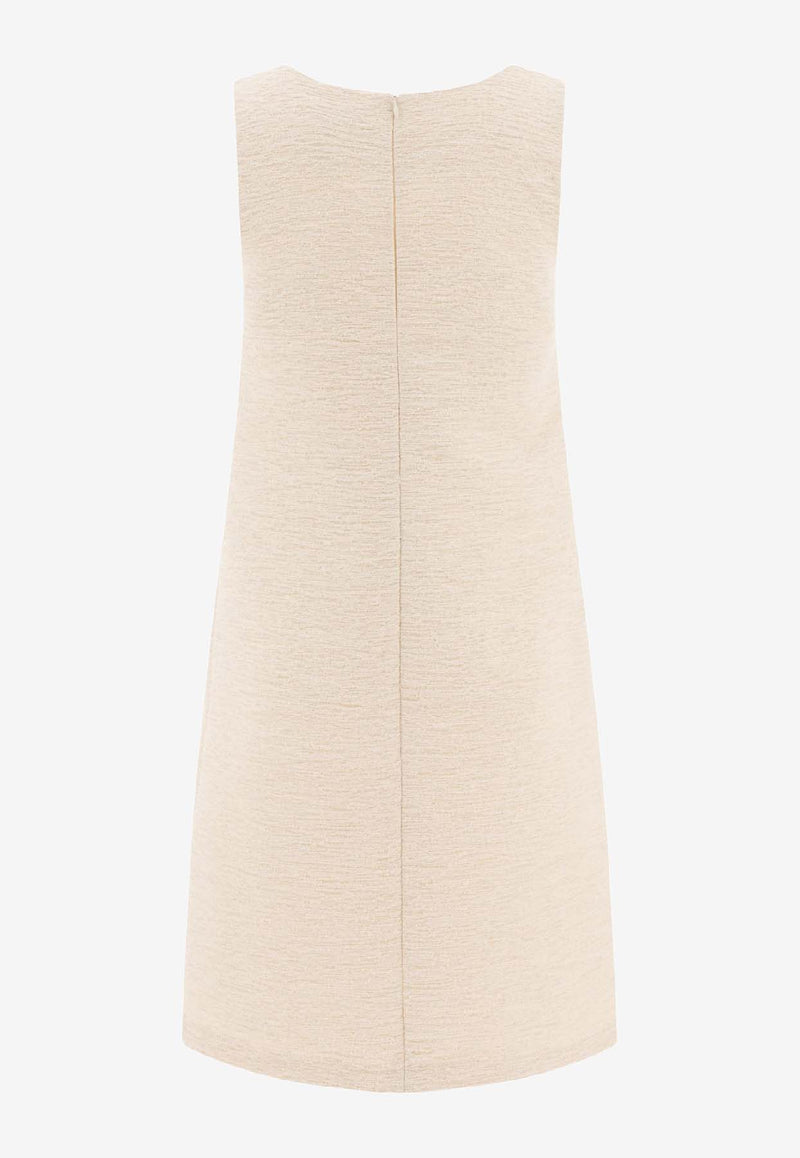 Loulou Studio Maley Mini Dress Beige MALEYIVORY_74346