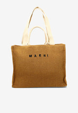 Marni Large East-West Raffia Tote Bag Natural SHMP0078U0P3860Z0R42_74397