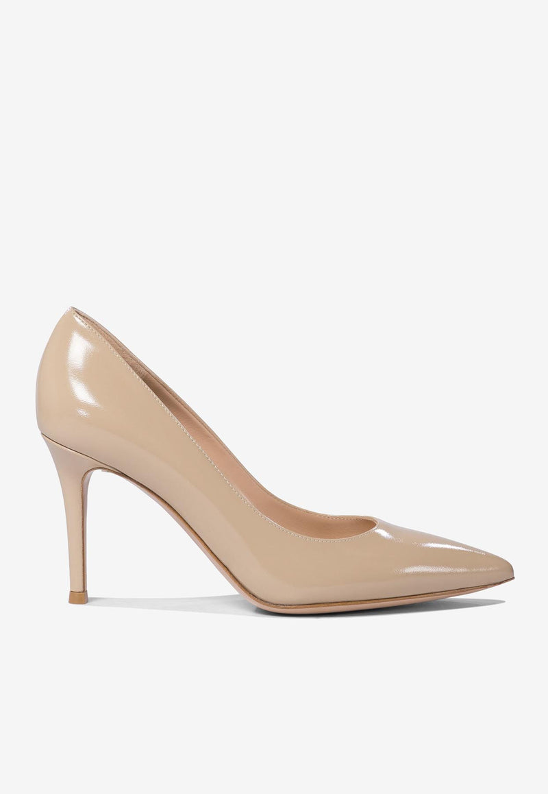 Gianvito Rossi Gianvito 85 Nappa Leather Pumps Sand G2458085RICSAND_74479
