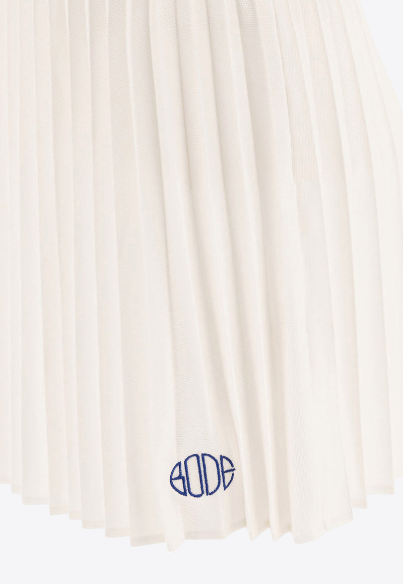 BODE Court Pleated Mini Skirt Cream WRF24CS021CREAM_74512