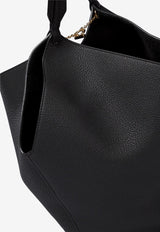 Khaite Small Lotus Leather Tote Bag Black H2043-914200_74619