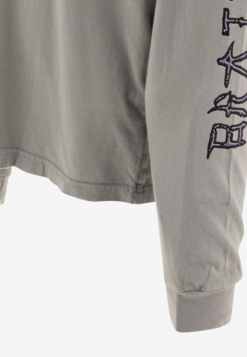 Brain Dead Bio Dog Long-Sleeved T-shirt Green F24T01004089SEAGRASS_74707