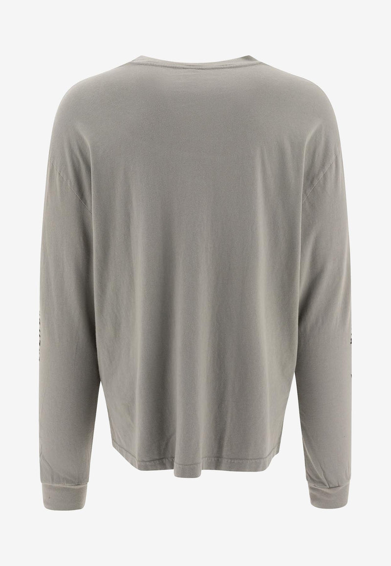 Brain Dead Bio Dog Long-Sleeved T-shirt Green F24T01004089SEAGRASS_74707