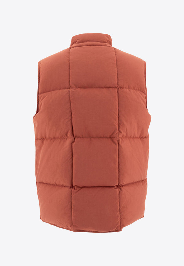 Beams Plus Zip-Up Padded Vest Red 3806011213945_74787