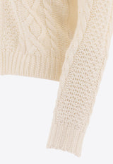 Rakkì Buttoned Wool Cardigan SOUFFLE CARDIGAN WVBIANCO LANA_74935
