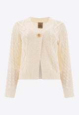 Rakkì Buttoned Wool Cardigan SOUFFLE CARDIGAN WVBIANCO LANA_74935