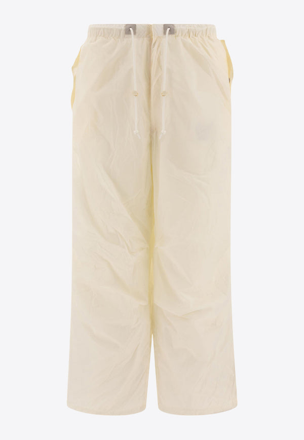 Beams Plus Elastic-Waist Track Pants White 3824031413905_75065