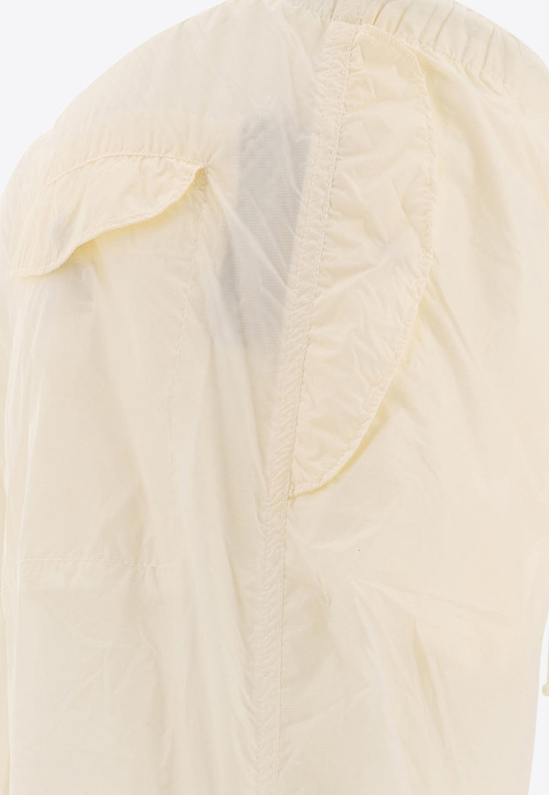 Beams Plus Elastic-Waist Track Pants White 3824031413905_75065