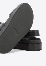 Tory Burch Kira Leather Flatform Sandals Black 144328001_75218