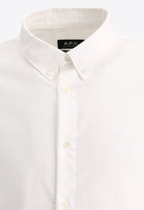 A.P.C. Essential Long-Sleeved Shirt White COECK-H12499AAB_75245