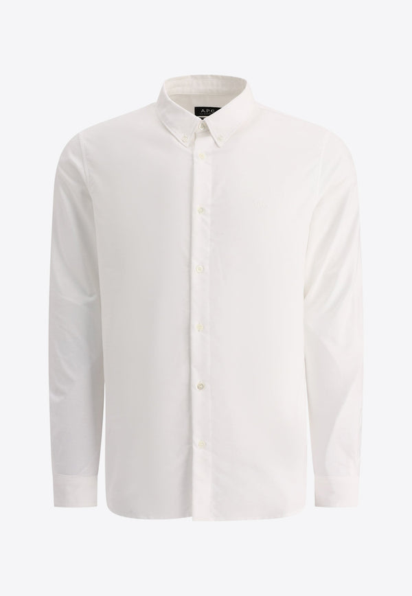 A.P.C. Essential Long-Sleeved Shirt White COECK-H12499AAB_75245