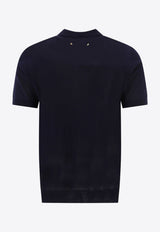 Golden Goose DB Wool Knit Polo T-shirt Blue GMP01412P00104150501_75229
