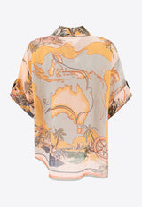 Zimmermann Tallow Short-Sleeved Shirt 1785TRS253NAUMP_75223