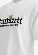 Carhartt Wip Label Script Print T-shirt White I03442102.XX_75302