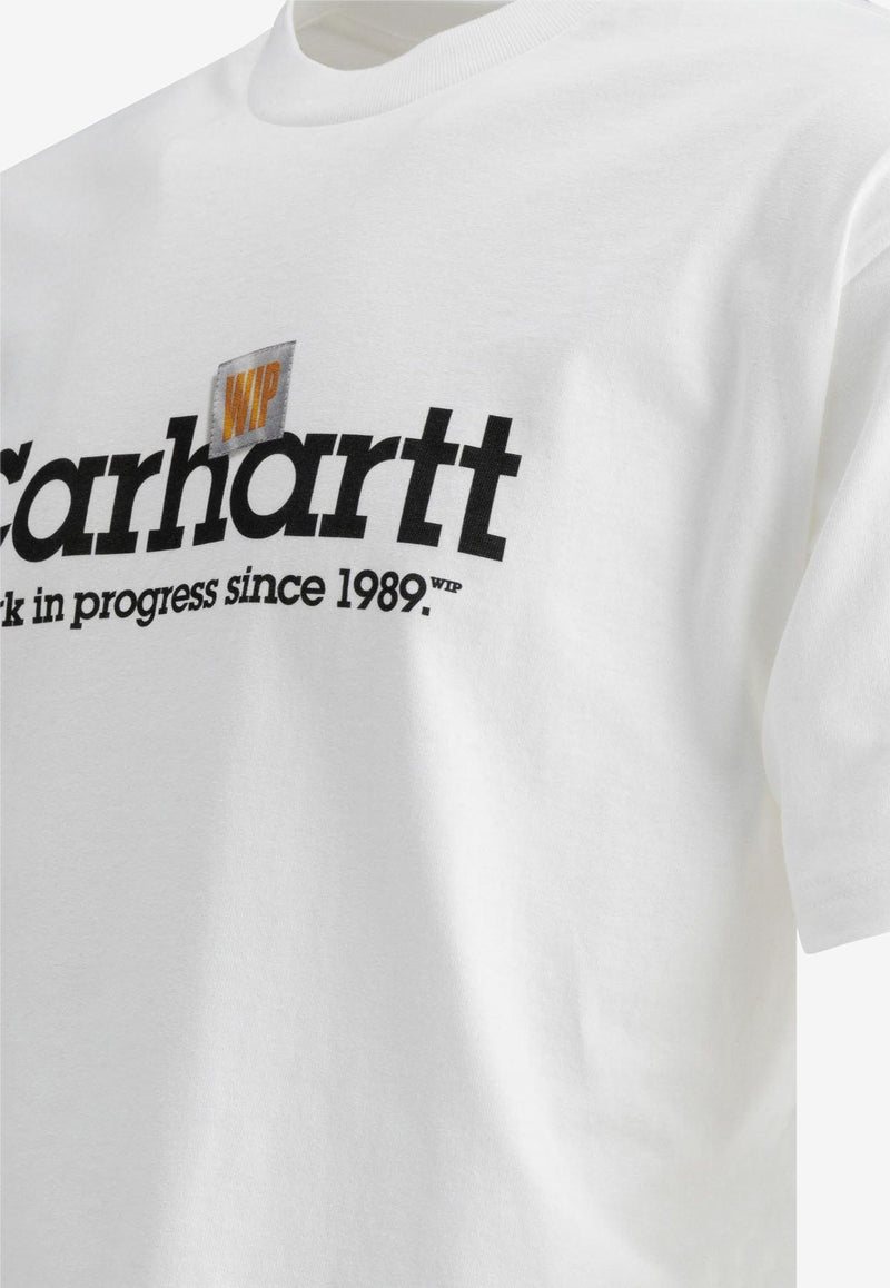 Carhartt Wip Label Script Print T-shirt White I03442102.XX_75302