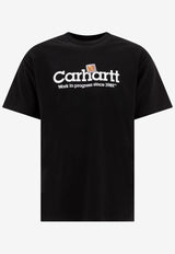 Carhartt Wip Label Script Print T-shirt Black I03442189.XX_75320