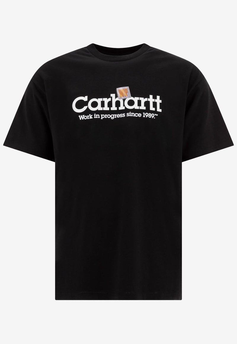 Carhartt Wip Label Script Print T-shirt Black I03442189.XX_75320