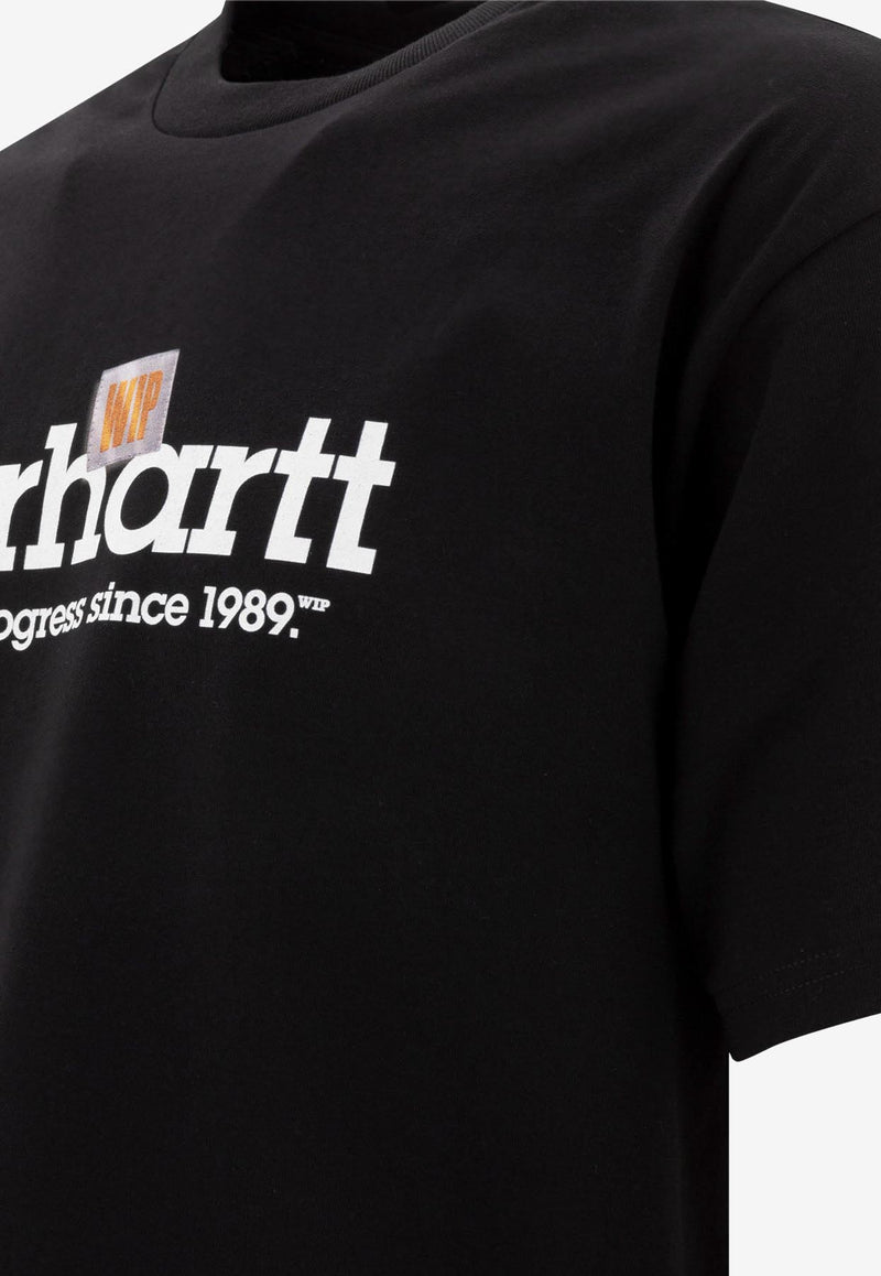 Carhartt Wip Label Script Print T-shirt Black I03442189.XX_75320