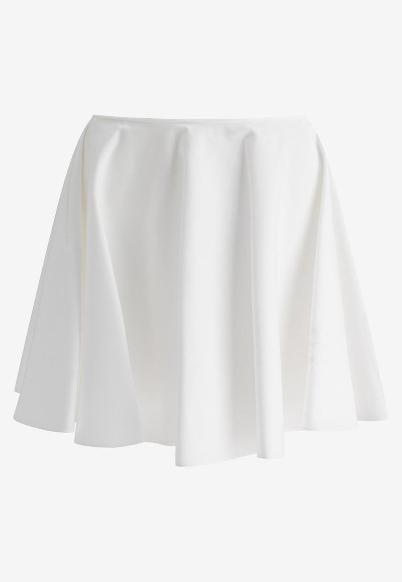 Givenchy Flared Mini Skirt White BW40XUG1ZE100_75343