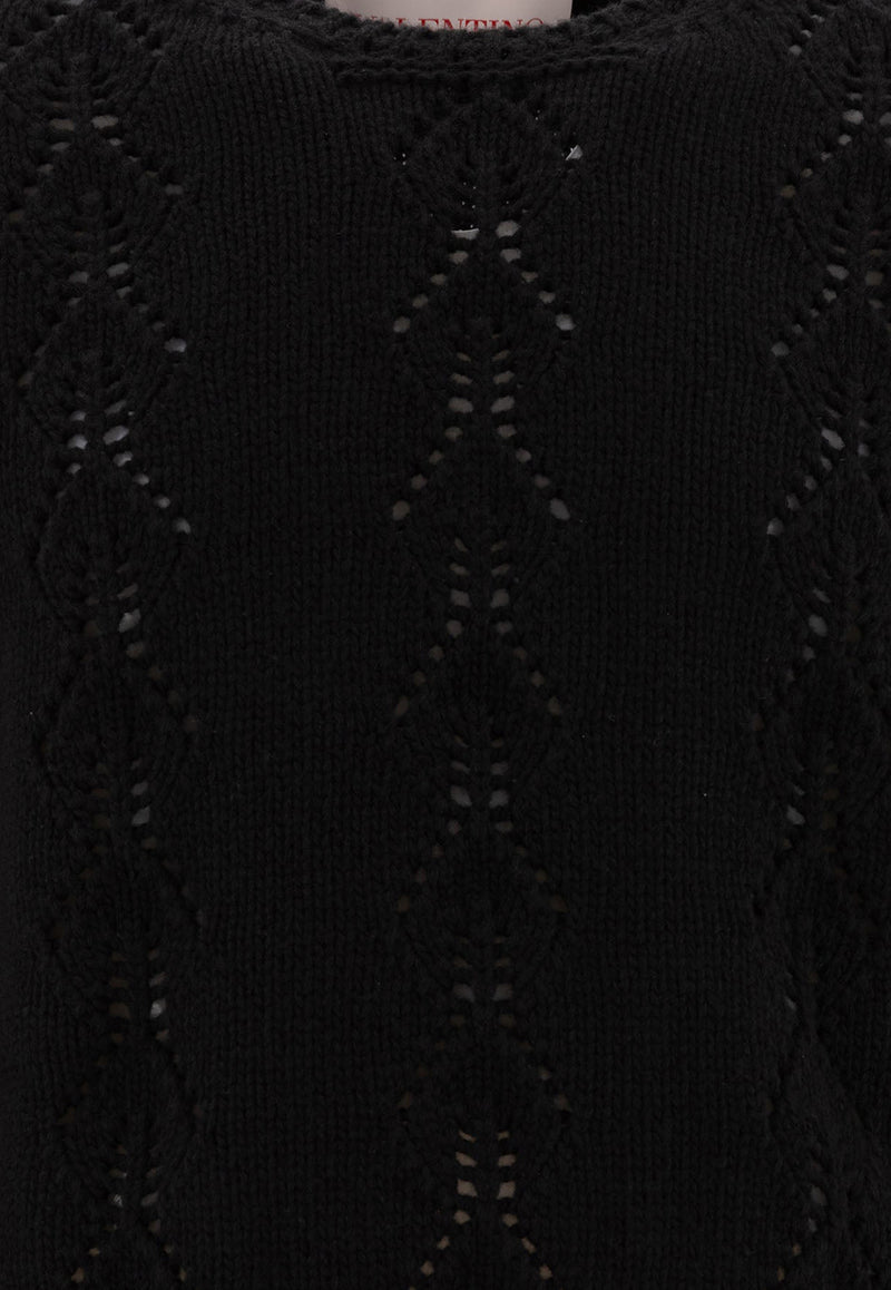 Valentino VLogo Knitted Wool Sweater 6V3KC32UAQR0NO_75541