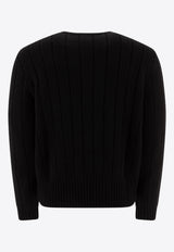 Valentino VLogo Knitted Wool Sweater 6V3KC32UAQR0NO_75541